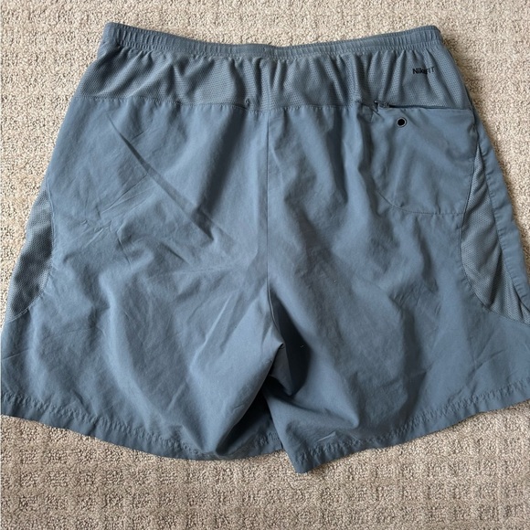 NIKE men’s blue athletic drawstring shorts size large - Picture 4 of 4